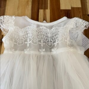 Elegant White Lace Kids Formal Dress